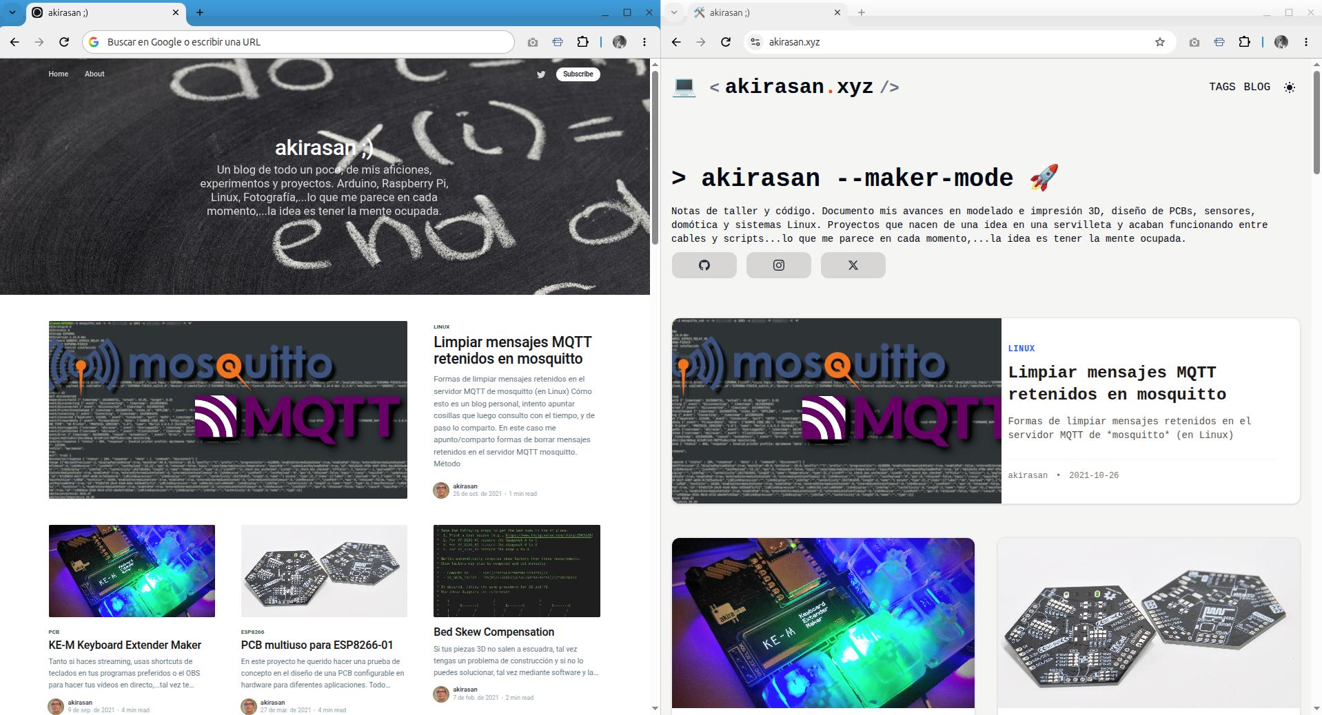 Nuevo blog en Astro akirasan.xyz